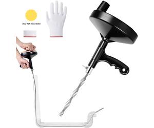 Snake Drain Unblocker Drain Auger, 7.62M Professional Kitchen Sink Unblocker To