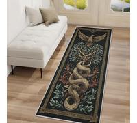 Snake Eagle Hallway Runner Rug, Arbre Gothic Carpet Runner Non-Slip Washable Soft Short Pile Rug for Entryway Kitchen Bedroom Home Decor, 60x300cm Rf5V7a