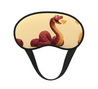 Snake Eating Potato Chips Sleep Mask Soft Eye MaskBlindfold Eyeshade Smooth Comfortable Eye Cover with