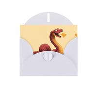 Snake eating potato chips White Patterns greeting card 6x4 inches with envelope, covering birthdays, weddings and other occasions