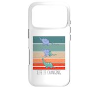 Snake eats elephant and becomes a dinosaur prehistoric dino Case for iPhone 17 Pro