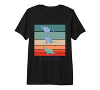 Snake eats Elephant and Becomes a Dinosaur Prehistoric Dino Premium T-Shirt