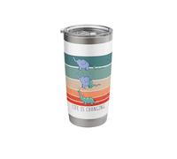 Snake eats Elephant and Becomes a Dinosaur Prehistoric Dino Stainless Steel Insulated Tumbler