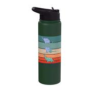 Snake eats Elephant and Becomes a Dinosaur Prehistoric Dino Stainless Steel Insulated Water Bottle