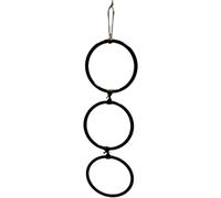 Snake Enrichment | Corn Snake Accessories - Swing Hoop Chain 3 Rings Toy Decorations for Pet Habitat House Indoor Amphibian