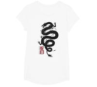 Snake Eyes Coiled Dragon T-Shirt, Girls, White, Small