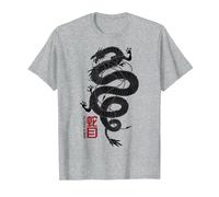 Snake Eyes Coiled Dragon T-Shirt, Men, Heather Grey, 6X-Large