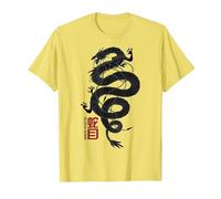 Snake Eyes Coiled Dragon T-Shirt, Men, Lemon Yellow, X-Large
