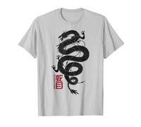 Snake Eyes Coiled Dragon T-Shirt, Men, Silver Grey, XX-Large