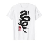 Snake Eyes Coiled Dragon T-Shirt, Men, White, 5X-Large