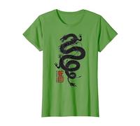 Snake Eyes Coiled Dragon T-Shirt, Women, Grass Green, Large