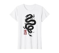 Snake Eyes Coiled Dragon T-Shirt, Women, White, 3X-Large