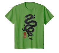 Snake Eyes Coiled Dragon T-Shirt, Youth, Grass Green, Medium