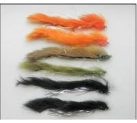 Snake fishing flies, Humongous 6 pack, three colours, Size 10. barbed or Barbless, Pike or Trout (Barbed)