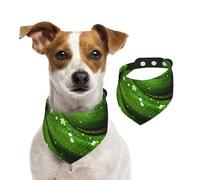 Snake Green Reptile,Dog Bandanas Cotton Pet Scarf Adjustable Bibs for Pet,S