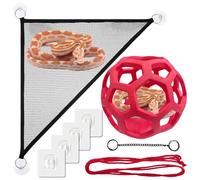 Snake Hammock For Ball Python, Jungle Gym Ball With Chain And Pet Snake Accessories Corn Snake Enrichment, Reptiles Climbing Toy Snake Hammock, Snake Enclosure And Climbing Accessories For Tank