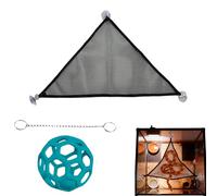 Snake Hammock - Sun Lounger with Ball, Climbing Net for Reptiles for Reptiles such as Lizards and Chameleons, Terrariums, Enclosures, Habitats and Vegetable Feeding