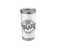 Snake Handler Snake Stunt Man Snake Lover Gift Stainless Steel Insulated Tumbler