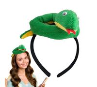 Snake Headdress, Stuffed Animal Headband - Novel Snake-Filled Hair Band | 2025 Costume Photography Props, Year of the Snake Hair Headband for Women