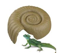 Snake Hide Out Ammonite Shape | Snake Cage House - Shelter Decorative Habitat for Playing Garden Terrarium Resting Tank Sleeping Hiding Home