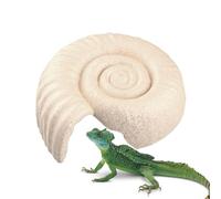 Snake Hides Ammonite Shape - Snake Cage House | Small Animal Retreat | Reptile Shelter, Decorative Haven for Resting, Garden Terrarium, Sleeping Nook, Cozy Den for Snakes and Small Pets