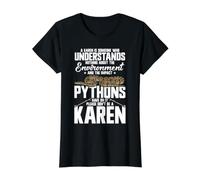 Snake Hunter Specialist Control Tech A Karen Python Hunter Value Graphic T-Shirt, Women, Black, M