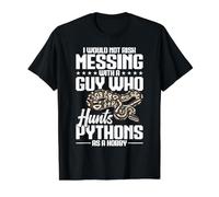Snake Hunting Snake Slayer Specialist Not Risk Python Hunter Value Graphic T-Shirt, Men, Black, M