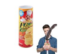 Snake in a Can Prank for Kids, Potato Chip Snacks Can Surprise, Frightened Jump Spring Toy, Gag Pranks, Halloween Jokes Toys for Party Decorations