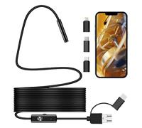 Snake Inspection Borescope,Inspection Camera With Light,Type C Endoscope Ins/pection Camera,Drain Ca/mera with Light, 6 Led Lights,Telescopic Ca/mera,IP67 Waterproof Endoscope（1.5m Flexible Wire）