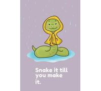 Snake it till you make it notebook - A5 journal - lined pages - paperback notebook - cute travel journal - spooky journal - kawaii journal - exercise ... cute notebook - snake stationary - snake book