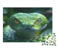 Snake Jigsaw Puzzles Puzzle for Adults Kids. 1000 Piece Python Impossible Challenge Toy Educational Games Home Decoration for Educational Games Gifts 1000pcs (75x50cm)