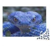 Snake Jigsaw Puzzles Puzzles for Adults Kids. 1000 Pieces Python Impossible Challenge Toy Educational Game Home Decoration for Educational Games Gifts 1000pcs (75x50cm)