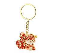 Snake Keychain 2025 Year of the Snake Pendant - 2025 Chinese Snake Souvenir Keychain Charm - Blessing Remembrance Ornament of the Year Chinese Key Chain for Chinese Keys, Fu Bao Snake, Se référer au