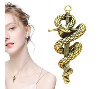 Snake Keychain Charm, Snake Car Keychain, Brass Snake Car Keychain, Unique Snake Pendant Trinket Beautiful For Keychains Making