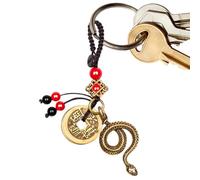Snake Keyring 2025 Chinese Snake Feng Shui Hanging Pendant for Keys Key Holder for Car Bag Key Ring with Retro Bag Pendant and Motorcycle Accessories, a, Siehe Beschreibung