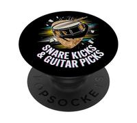 Snake Kicks & Guitar Picks Punk Rock Music PopSockets Adhesive PopGrip