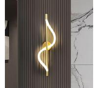 Snake LED Wall Sconce Simple Linear Wall Lamp Modern d Home Decor Lighting Fixture, 3000K/4000K/6000K Adjustable, 18W Minimalist Spiral Long Wall Sconces For Bedroom Bedside Hallway