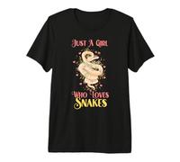 Snake Lovers Just A Girl Who Loves Snakes Premium T-Shirt