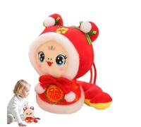 Snake Mascot Doll Plush, Cute Animal Plush - Plush 2025 Year of the Imperial Plush Soft Stuffed Animal - Snake Year Soft Stuffed Animal Cute Kids Pillow Prank Mascot New Year Home Decor