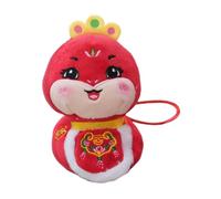Snake Mascot Plush Animal,2025 Mascot Plush Animal,Chinese New Year Lucky Mascot Snake, Plush Animal | New Year Lucky Snake Plush Toy