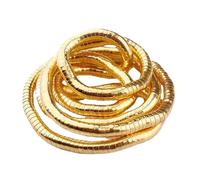 Snake Necklace - Bendable Metal Serpent Chain, Flexible Jewelry Stylish Reptile Inspired Accessory, Chic Costume Charm Unique Coil Design | Artistic Serpent Fashion Accent For PartyEvent Gift Show