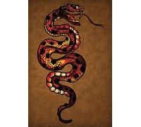 Snake Notebook: Blank Journal Diary Memoir Log Logue: Volume 26 (Tattoo You 150 Lined)