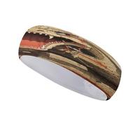 Snake Open Mouth Sports Headbands Fashion Moisture Wicking Workout Headband Soft Fabric Non-Slip Sweatbands for Daily Workout Yoga Running Hairband for Women and Men