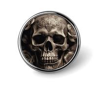 Snake Opens Its Mouth Round Lapel Pin Brooch Badge Cute Tie Tack Pin for Hats, Clothing, Bags Unique Fashion Accessories Gift for Men & Women, Circular, Aluminum, no gemstone
