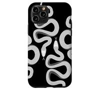 Snake Pattern Black And White Goth Dark Academia Serpent Case for iPhone 11 Pro