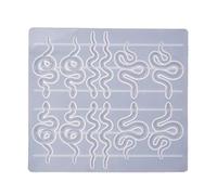 Snake Pendant Earring Resin Molds 6 Pair Serpent Shapes Dangle Earring Silicone Epoxy Casting Molds Jewelry Making Round Expoxy Casting