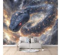 Snake Photo Wallpaper Fantasy Starry Sky Python Wallpaper Wall Mural 300 × 256 cm / 118" × 100.7" - Non-Woven Wall Mural 3D Art Print Bedroom Living Room Decoration Poster