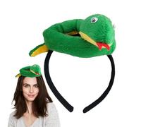 Snake Plush Headband - Costume Photography Props | Animal Headband Cute Plush Toy | STEM RAMA SI Year Animal, Novelty Snake Plush Band, SE Role Play