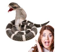 Snake Plush - Snake, Snake Draping Plush - Realistic Plush Snake Animal, Plush Snake Toy for Festival and Party Accessories, PP Cotton, Keel Shaped