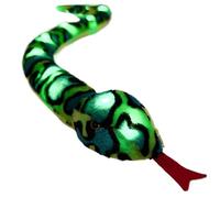 Snake Plush, Snake Stuffed Animal 41 inch Fun Light up Plush Soft Stuffed Realistic Toy for Practical Jokes, Christmas Halloween Birthday Festival Gifts, Green